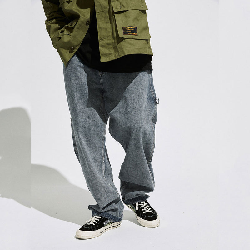 Jeans Men's Casual Retro plus Size Exercise Pants Loose Straight Men's Men's Jeans