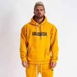 Gyms Fitness Men Sports Hoodie Bodybuilding Workout Jogging Men's Athletic Sweatshirts Sports Jacket Men's Casual Running Basketball Loose Pullover Hooded Sweater