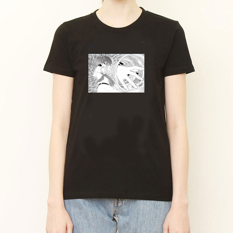 Anime Tshirts Aesthetic Men's Shirt Cospa Men's Anime Print Short-Sleeved T-shirt