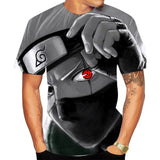 Anime Tshirts Aesthetic Men's Shirt Anime Short-Sleeved T-shirt Men's 3D Digital Printing Men's Large Size T-shirt