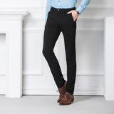 Built-in-flex Jean Business Casual Pants Men's Slim Fit plus Size Men's Pants Business Trousers