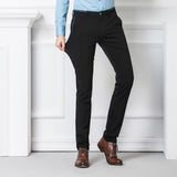 Built-in-flex Jean Business Casual Pants Men's Slim Fit plus Size Men's Pants Business Trousers