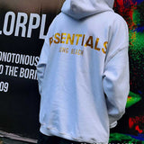 Fog Essentials Hoodie Autumn and Winter Double Line Limited 3M Reflective Letter Embroidery Hoodie Sweater