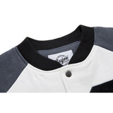 Varsity Jacket For Men Baseball Jackets Men's and Women's Coats Loose Color Matching Cotton-Padded Coat