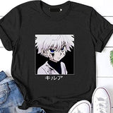 Anime Tshirts Aesthetic Men's Shirt Summer Casual Short-Sleeved T-shirt Bottoming Shirt