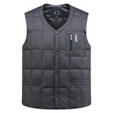 Men's Vest Casual Sleeveless Jacket Men Jacket Fall Winter Men Vest Casual and Comfortable