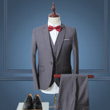 Men Tuxedo the Gooomsman Suit plus Size Men's Suits Evening Dress Banquet Wedding Solid Color Suit