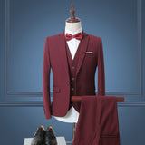 Men Tuxedo the Gooomsman Suit plus Size Men's Suits Evening Dress Banquet Wedding Solid Color Suit