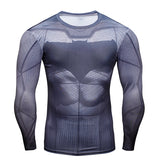 Captain America T Shirt Long Sleeve 3D Three-Dimensional Printing Tights Avengers Civil War Clothes