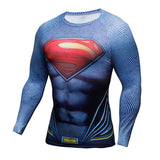 Captain America T Shirt Long Sleeve 3D Three-Dimensional Printing Tights Avengers Civil War Clothes