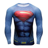 Captain America T Shirt Long Sleeve 3D Three-Dimensional Printing Tights Avengers Civil War Clothes
