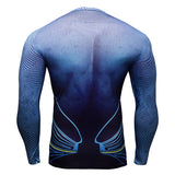 Captain America T Shirt Long Sleeve 3D Three-Dimensional Printing Tights Avengers Civil War Clothes