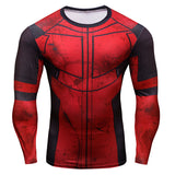 Captain America T Shirt Long Sleeve 3D Three-Dimensional Printing Tights Avengers Civil War Clothes