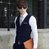 Mens Dress Vests Business Waistcoat Suit Vest Men's Suit Men's Slim Fit Casual Business
