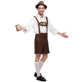 Lederhosen German Beer Festival Costume Men's, Adjult Carnival Performance Costume