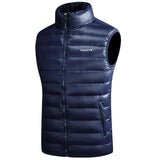 Men's Vest Casual Sleeveless Jacket Men Jacket down Men's Stand Collar Sleeveless Men's Clothing