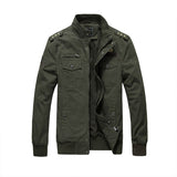 Men Fit Bomber Jacket Windbreaker Moto Street Coat Men's Coat Cotton Casual plus Size Stand Collar Fall Winter Men's Jacket