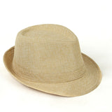 Fedora Hat Fedora Hat British Style Cotton and Linen Couple Sun Hat
