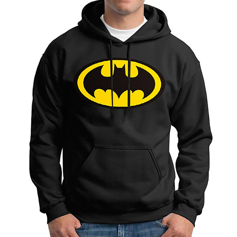 Batman Hoodie Superman Print Pullover