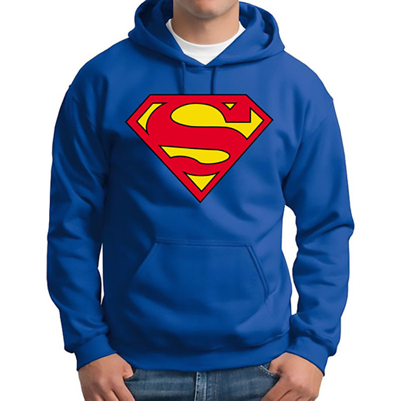 Batman Hoodie Superman Print Pullover
