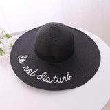 Fedora Golf Hats Fashion Embroidered with Letters Sun Hat Sun Hat Summer Vacation