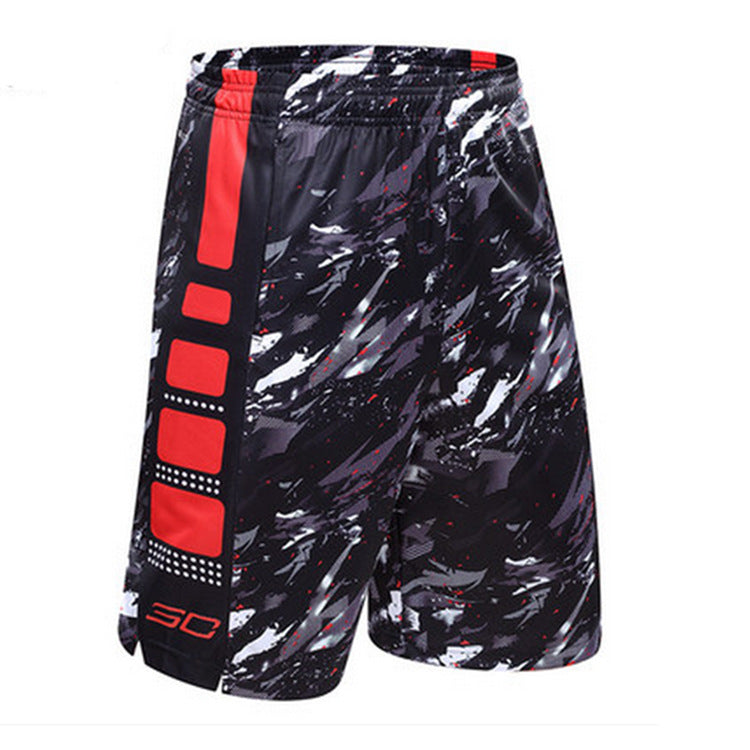 Basketball Shorts Summer Basketball Shorts Sports Pants Quick-Drying Breathable plus Size Fifth Pants Loose Running Fitness Pants Men