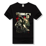 The Walking Dead Clothes Darrilrick Anime Print Short Sleeve T-shirt Menswear Clothing