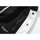 Basketball Shorts Spring/Summer Side Button Men's Loose Casual Basketball Breasted Sports Shorts Men