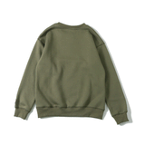 Kanye West Hoodie Coconut Biber Simple round Neck Fleece-Lined Sweater Fog