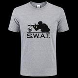 Tactics Style T Shirt for Men Cotton Tactical T-shirt Printed Casual T-shirt