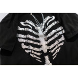 Men's T Shirt Summer Casual Tops Printed Short Sleeve T-shirt Men's Necklace Decorative Half Sleeve High Street Fashionable Half Sleeve