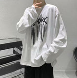 Men Long Sleeve T-shirt Crew Neck Casual Bottoming Shirt
