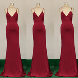 Bohemian Chic Wedding Dress Sexy Red Evening Dress Sleeveless Strap Backless Formal Dress