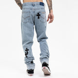 Straight Fit Prospector Jean for Men Baggy Denim Pants Loose Man Stretch Relaxed Jean High Street Casual Jeans Trousers Straight Men