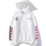 Autumn And Winter Off Rendering Graffiti Pink Arrow Men'S And Women'S Hoodie