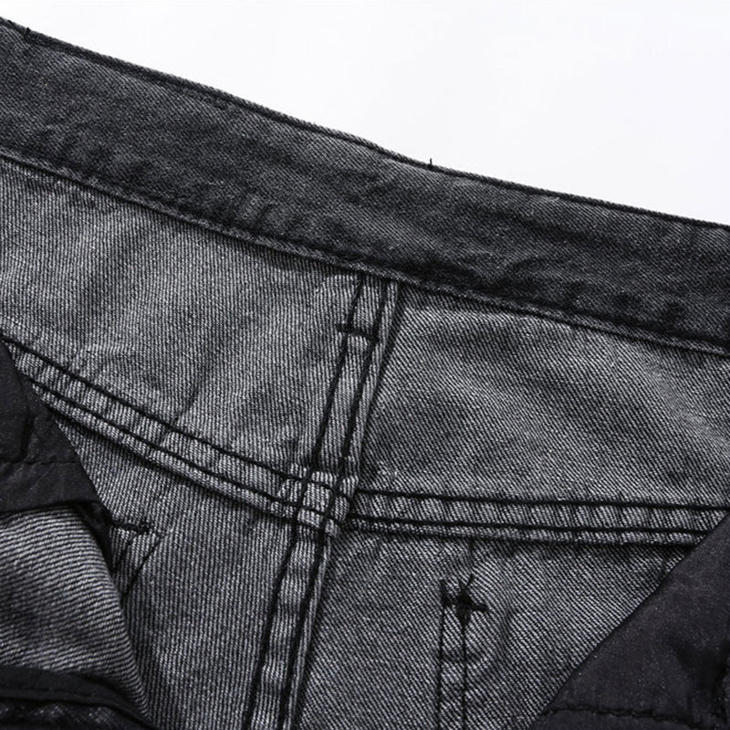 Jeans Men's plus Size Retro Sports Trousers Baggy Straight Trousers Casual Trousers Men Jeans