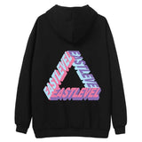 Palace Hoodie Autumn and Winter High Street Hooded Sweater Men's and Women's 3D Gradient Drop Shoulder Hooded
