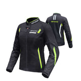 Women's Motorcycle Jacket with Armor Women's Motorcycle Racing Suit Spring/Summer Breathable Mesh Cycling Clothing