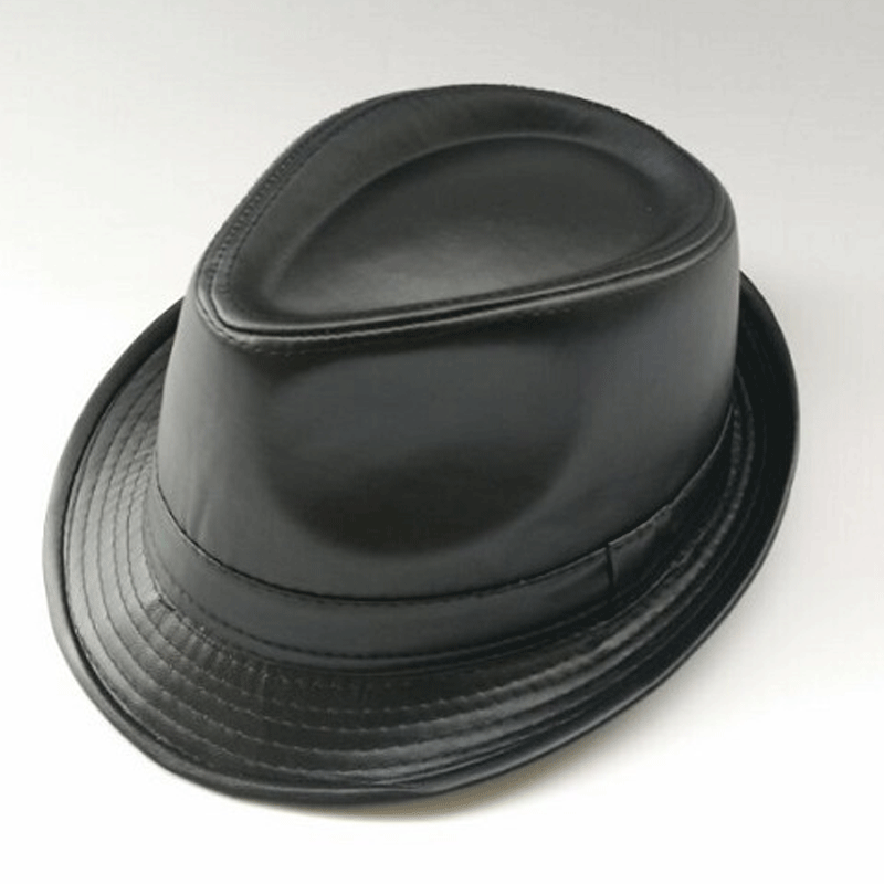 Bullhide Denim Hat Leather Hat Middle-Aged and Elderly Top Hat Cowboy Hat