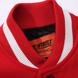 Varsity Baseball Jacket for Men Baseball Smiley Uniform Men's and Women's Spring Towel Embroidery Stitching Baggy Coat Jacket