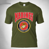 Tactics Style T Shirt for Men Bone Frog Produced Tactical T-shirt Short Sleeve Military Fan T-shirt round Neck Summer T-shirt Training Pure Cotton Men's Marine Corps