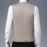 Mens Dress Vests Business Waistcoat Small Suit Vest Man Spring and Autumn Casual plus Size Coat