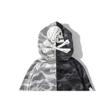 A Ape Print Hoodie Multicolor Jacket Coat for Men and Women