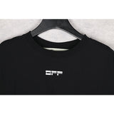 Ow Fashion Brand Cotton Round Neck Short Sleeve Tshirt Portrait Arrow Men'S Clothing Owt
