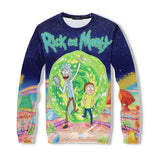 Rick and Morty for Men Men's Casual Suit Sports Fall Winter Hoodie Printed Long-Sleeved Trousers Two-Piece Set Rick Morty Rick