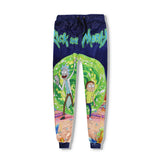 Rick and Morty for Men Men's Casual Suit Sports Fall Winter Hoodie Printed Long-Sleeved Trousers Two-Piece Set Rick Morty Rick