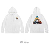 Palace Hoodie Men's Hoodie Autumn and Winter Triangle Printed Palac * Hooded Sweater