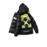 Winter Coat Printed Men'S Winter Warm Thickened Cottonpadded Jacket Casual Fashionable Owt