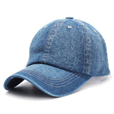 Joe Goldberg Hats Men and Women Summer Baseball Cap Soft Top Denim Hat Casual Sun-Proof Peaked Cap