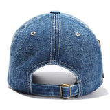 Joe Goldberg Hats Men and Women Summer Baseball Cap Soft Top Denim Hat Casual Sun-Proof Peaked Cap